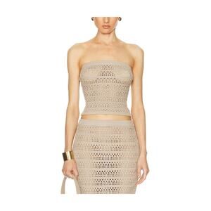 Ser.O.Ya 'May' Tan Blouse Top Size S